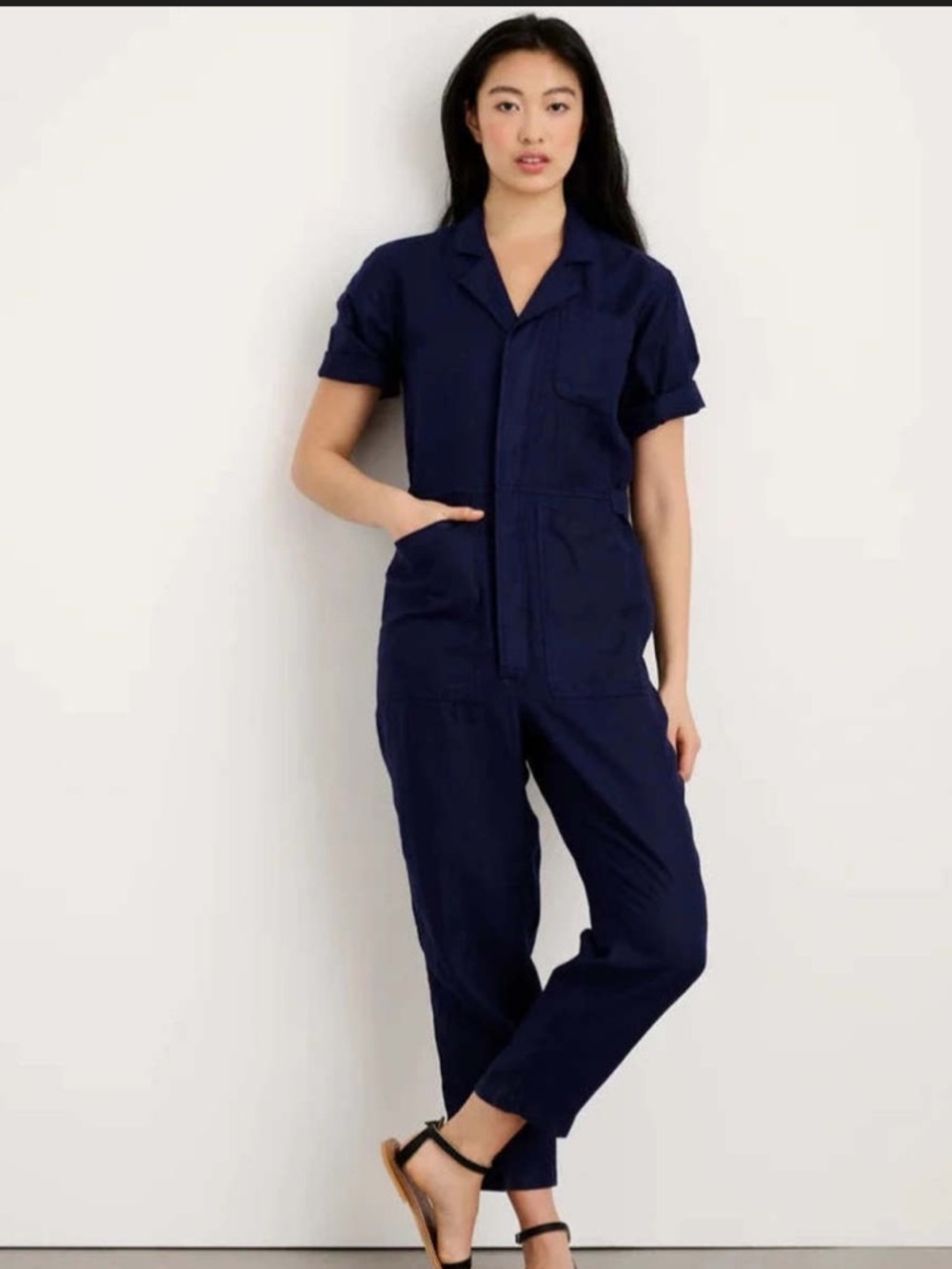 Alex Mill Navy Oversized Standard Jumpsuit NEW NWT